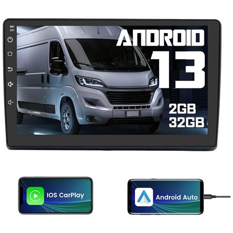 9 Pollici Autoradio Carplay E Android Auto Per Fiat Ducato (2006-2013) Android 13 Car Radio Con Touchscreen Bluetooth Fm Rds Gps Comandi Al Volante - Foto 1