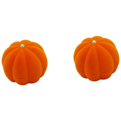 Set Da 2 Portagioie Di Halloween A Forma Di Zucca - Confezione Regalo Perfetta - Foto 1