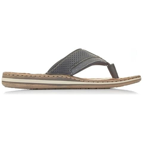 Black Casual Open Flip-flops Infradito Sintetico E Tessile Scarpe Uomo Nero Eu 42, 21084-00 - Foto 3