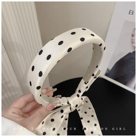 Fascia Per Capelli Con Fiocco A Pois Per Donna, Accessori Per Capelli - Foto 2