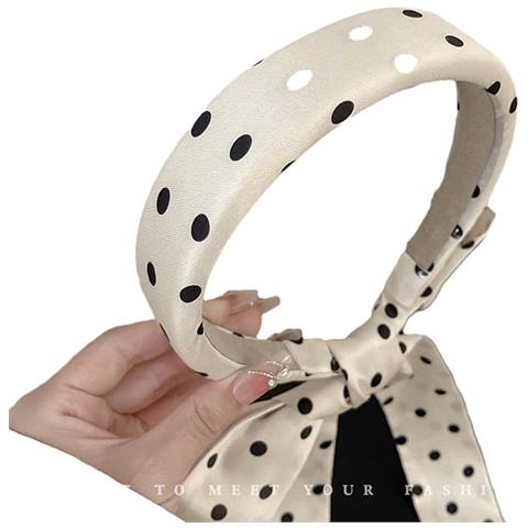 Fascia Per Capelli Con Fiocco A Pois Per Donna, Accessori Per Capelli - Foto 1
