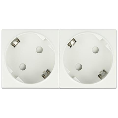 Easy 45 Presa di alimentazione con messa a terra a 2 vie estendibile con disposizione a 45° 45 x 45 mm - Foto 2