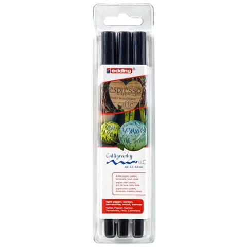 1255 marcatore permanente Punta sottile Nero 3 pz - Foto 1