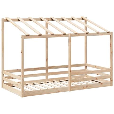 Letto Per Bambini Con Tetto 100x200 Cm Legno Massello Di Pino - Foto 3