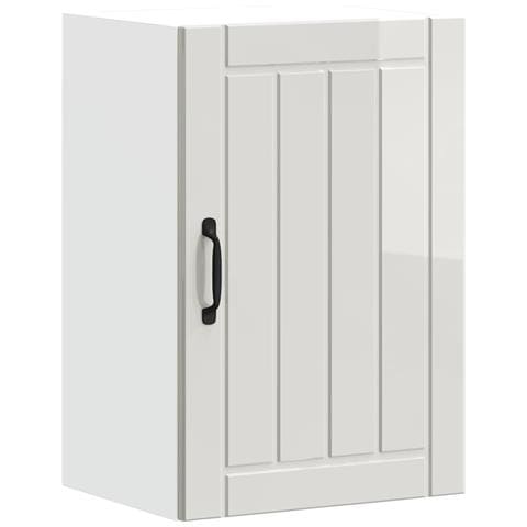 Pensile Da Cucina Lucca Bianco Lucido In Legno Multistrato - Foto 2