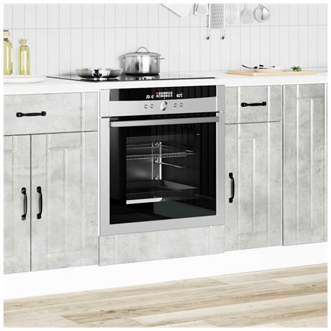 Armadio Forno Lucca Grigio Cemento In Legno Multistrato - Foto 3