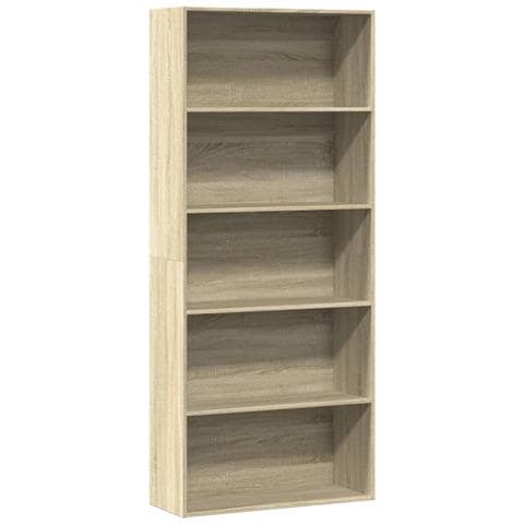 Libreria Rovere Sonoma 80x30x189 Cm In Legno Multistrato - Foto 1