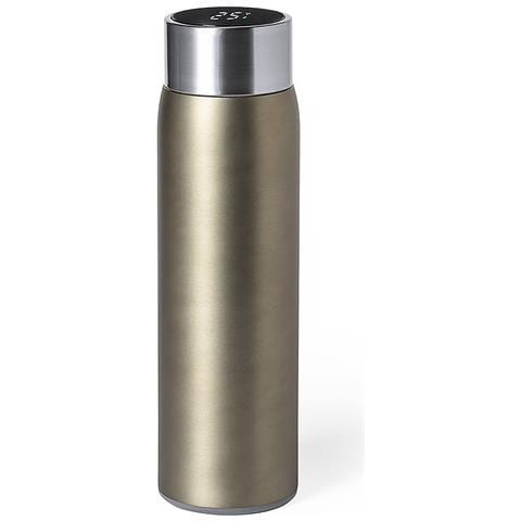 Bottiglia Termica 500 Ml. Misuratore Di Temperatura Touch 6,5x6,5x22,8 Cm. Color Argento - Foto 2