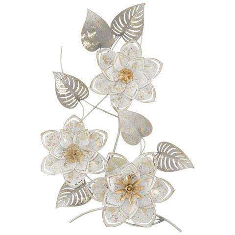 Decorazione In Metallo 3d Fiori 34 - Multicolore - Metallo - 39x5,5x67,5 Cm - Foto 1