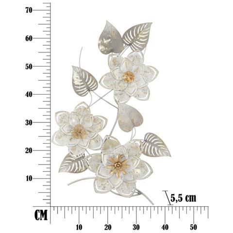 Decorazione In Metallo 3d Fiori 34 - Multicolore - Metallo - 39x5,5x67,5 Cm - Foto 6