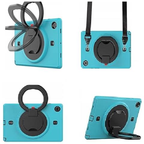 Custodia Rotante Blu Per Samsung Galaxy Tab A8 10.5"" - Protezione E Stile Unico - Foto 2