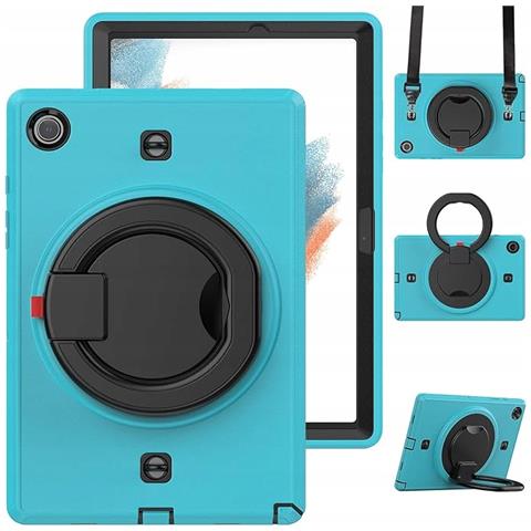 Custodia Rotante Blu Per Samsung Galaxy Tab A8 10.5"" - Protezione E Stile Unico - Foto 4