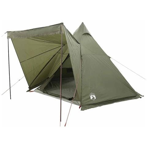Tenda Familiare Tipi per 6 Persone Verde Oliva Impermeabile - Foto 2