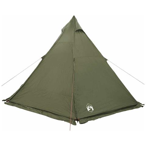 Tenda Familiare Tipi per 6 Persone Verde Oliva Impermeabile - Foto 8