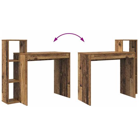 Scrivania per computer Legno vecchio Legno ingegnerizzato Media - Foto 9
