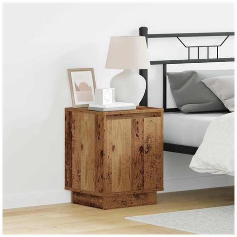 Armadio da Notte con 2 pcs Legno vecchio 39 x 34.5 x 50 cm - Foto 2