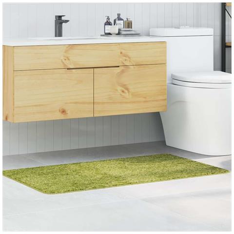 Tappeto da bagno Verde 70 x 120 cm Polipropilene - Foto 2