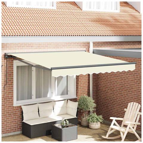 Tenda Retrattile Crema 350x250 cm Tessuto - Foto 2