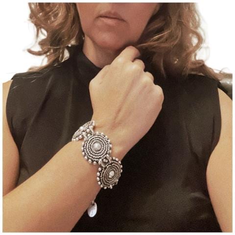 Bracciale Charro In Argento Invecchiato - Foto 2