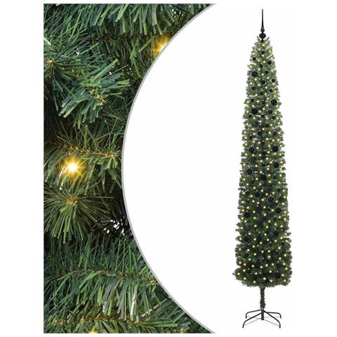 Albero di Natale artificiale con 300 LED Verde 270 cm - Foto 1