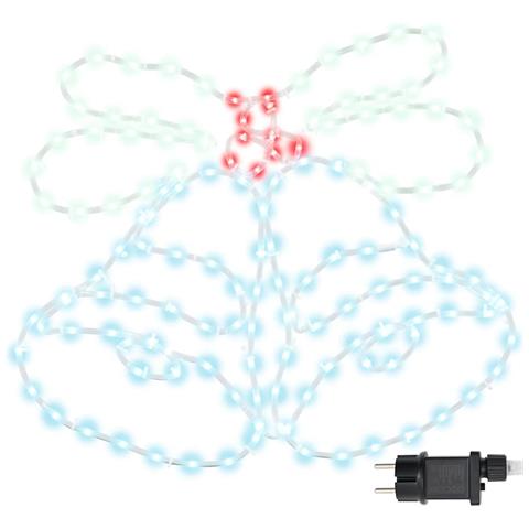 Campana di Natale con 144 LED Multicolore 56 x 46 cm PVC - Foto 1