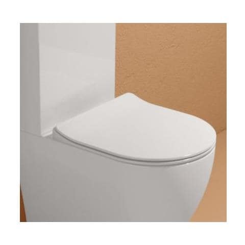 Sedile Per Wc Monoblocco Flaminia App Apcw07 - Bianco A Magazzino - Foto 1