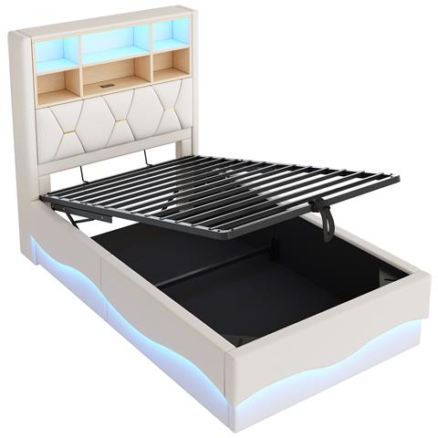 Letto Per Ragazzi Con Stoccaggio Scientifico E Luci Led - Foto 3