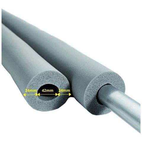 Isolamento Tubi In Gomma Sintetica  Ø42mm X 20mm  2m - Coibentazione Termica 50% Geg - Foto 1