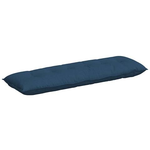 Cuscino per Schiena Blu 160 x 19 x 50 cm Tessuto - Foto 1