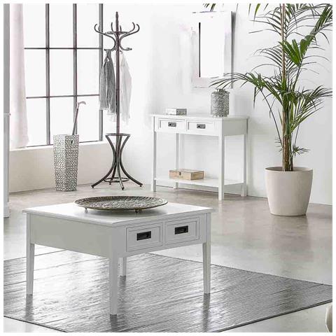 Mobile Da Ingresso In Legno Bianco 100x40x80h - Foto 2