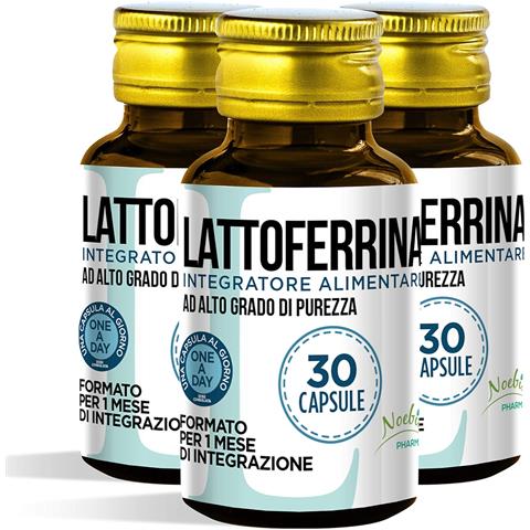 Lattoferrina 200 mg 30 Capsule - Alto Grado di Purezza - Formula Essenziale in Capsule (Confezione quintupla) - Foto 2
