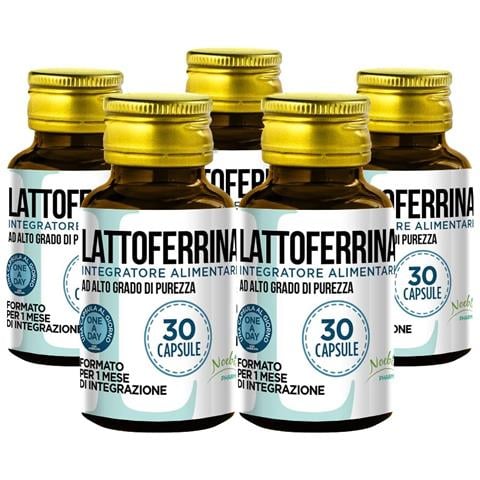 Lattoferrina 200 mg 30 Capsule - Alto Grado di Purezza - Formula Essenziale in Capsule (Confezione quintupla) - Foto 1