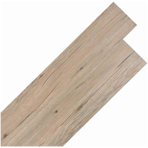 Tavole per Pavimenti 18 pcs Marrone Rovere 2,51 m² PVC - Foto 1
