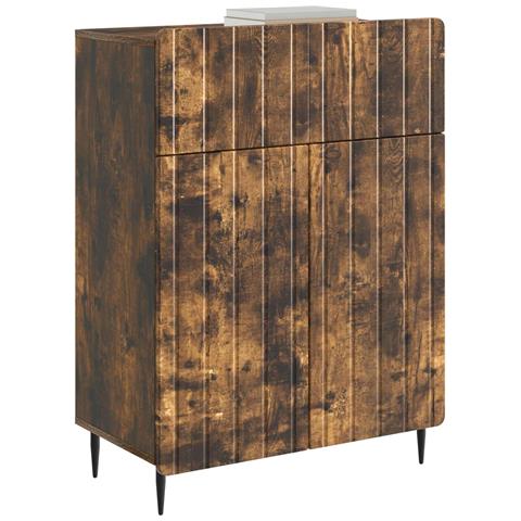 Credenza Rovere Fumo 66 x 34,5 x 92 cm Legno ingegnerizzato - Foto 2