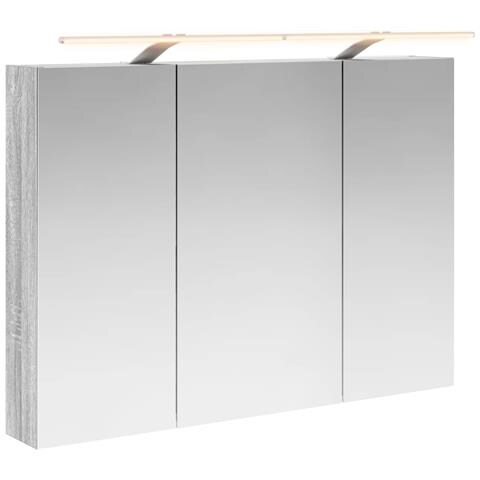 Mobiletto per specchio da bagno con lo scaffale Grigio Sonoma - Foto 1