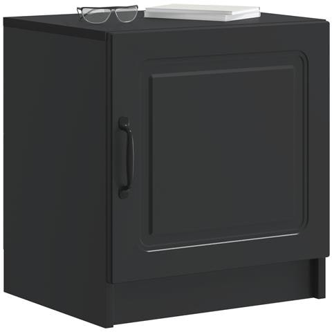 Armadio da Notte Nero 43 x 34,5 x 47 cm Legno ingegnerizzato - Foto 2