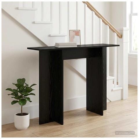 Tavolo consolle Rovere Nero 100 x 30 x 75 cm - Foto 2