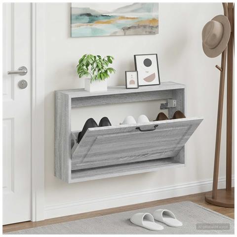 Mobiletto per Scarpe da Muro UTRECHT 71 x 17 x 43 cm - Foto 2