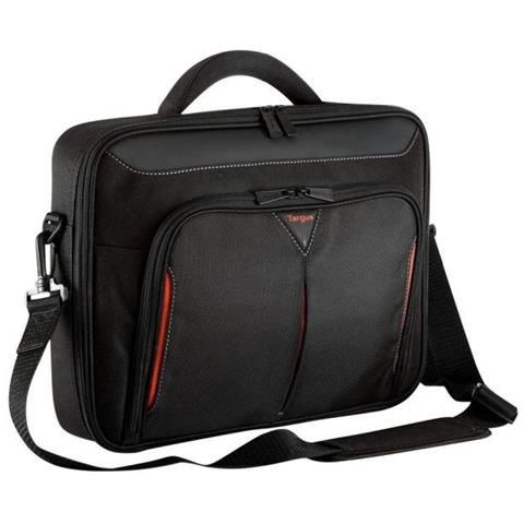 Borsa Notebook fino a 15.6" in Poliestere Colore Nero Rosso - Foto 2