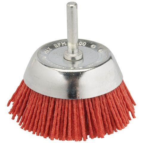 395024 Spazzola A Tazza Con Filamenti In Nylon 75 Mm, Grossa - Foto 1