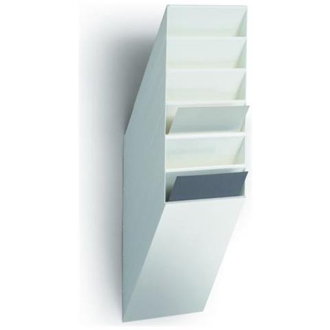 Flexiboxx 6 A4 Espositore Da Parete 6 Comparti A4 Verticale Bianco - Foto 1