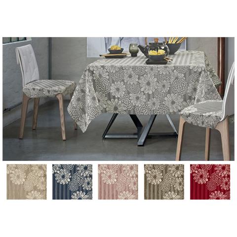 Copritavolo Antimacchia Disegno Sole Colore Rosso By Suardi 140x180 Rosso - Foto 4