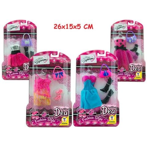 Vestiti Bambola Fashion Style 4 Assortimenti 1 Pezzo Per Confezione - Foto 1