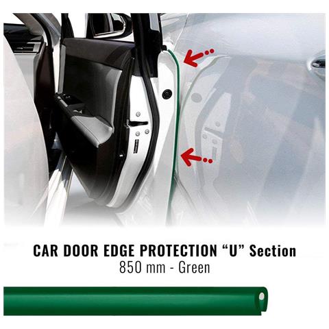 Profili Salvaporta Paracolpi Per Auto, Verde, 2 Pezzi 650 Mm - Foto 2