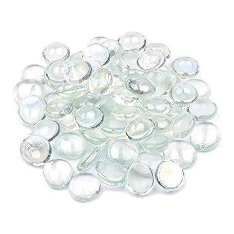 200 Di Vetro Perline Nuggets Pebbles Stones Mosaic Chiaro - Foto 1