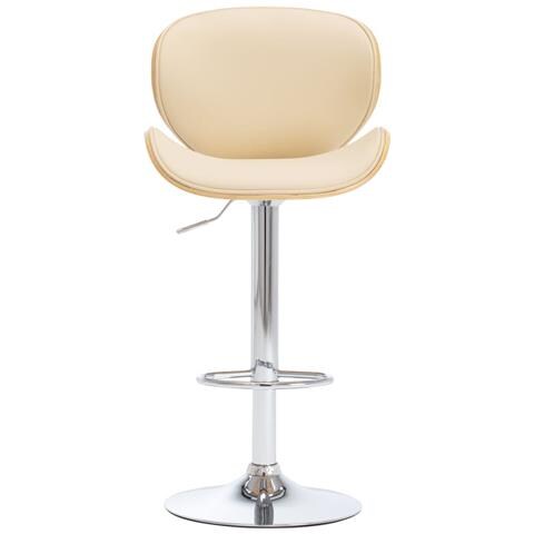 Sedia Da Bar Crema In Similpelle - Foto 7