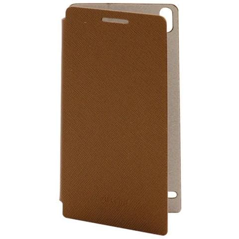 Flip Cover Custodia per Ascend P6 - Marrone - Foto 2