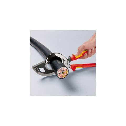 95 36 320, Side-cutting, Acciaio, Plastica, Rosso / Giallo - Foto 3