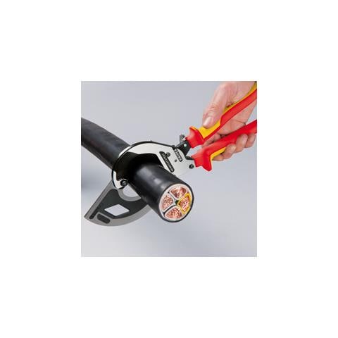 95 36 320, Side-cutting, Acciaio, Plastica, Rosso / Giallo - Foto 2