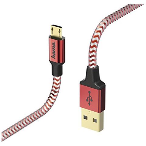 00178288 1.5m USB A Micro-USB B Rosso cavo USB - Foto 1